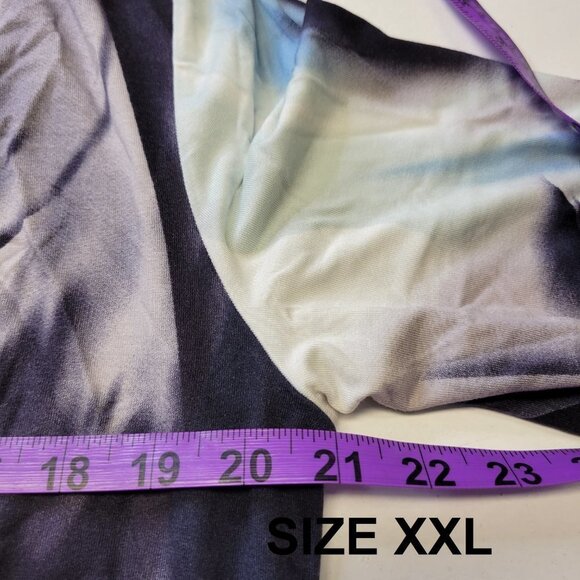 Blue Plus Size Dress Three Quarter Sleeve Dress -  Size L, Size XXL - NEW! - Picture 13 of 16